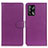 Leather Case Stands Flip Cover Holder A03D for Oppo F19 Purple