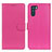 Leather Case Stands Flip Cover Holder A03D for Oppo K9 Pro 5G Hot Pink