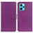 Leather Case Stands Flip Cover Holder A03D for Realme 9 4G Purple