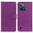 Leather Case Stands Flip Cover Holder A03D for Realme C31 Purple