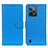 Leather Case Stands Flip Cover Holder A03D for Realme C31 Sky Blue