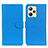 Leather Case Stands Flip Cover Holder A03D for Realme C35 Sky Blue