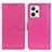 Leather Case Stands Flip Cover Holder A03D for Realme Narzo 50A Prime Hot Pink