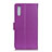 Leather Case Stands Flip Cover Holder A03D for Samsung Galaxy A02 Purple