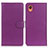 Leather Case Stands Flip Cover Holder A03D for Samsung Galaxy A22 5G SC-56B Purple