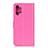 Leather Case Stands Flip Cover Holder A03D for Samsung Galaxy A32 4G Hot Pink