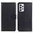 Leather Case Stands Flip Cover Holder A03D for Samsung Galaxy A73 5G Black