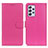 Leather Case Stands Flip Cover Holder A03D for Samsung Galaxy A73 5G Hot Pink