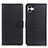 Leather Case Stands Flip Cover Holder A03D for Samsung Galaxy F04 Black