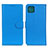 Leather Case Stands Flip Cover Holder A03D for Samsung Galaxy F42 5G Sky Blue