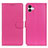 Leather Case Stands Flip Cover Holder A03D for Samsung Galaxy M04 Hot Pink