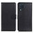 Leather Case Stands Flip Cover Holder A03D for Samsung Galaxy M32 4G Black