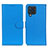 Leather Case Stands Flip Cover Holder A03D for Samsung Galaxy M32 4G Sky Blue