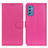 Leather Case Stands Flip Cover Holder A03D for Samsung Galaxy M52 5G Hot Pink