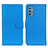 Leather Case Stands Flip Cover Holder A03D for Samsung Galaxy M52 5G Sky Blue