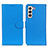 Leather Case Stands Flip Cover Holder A03D for Samsung Galaxy S21 Plus 5G Sky Blue