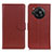 Leather Case Stands Flip Cover Holder A03D for Sharp Aquos R7 Brown