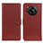 Leather Case Stands Flip Cover Holder A03D for Sharp Aquos R7s Brown