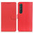 Leather Case Stands Flip Cover Holder A03D for Sony Xperia 1 III Red