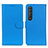 Leather Case Stands Flip Cover Holder A03D for Sony Xperia 1 III Sky Blue