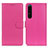 Leather Case Stands Flip Cover Holder A03D for Sony Xperia 1 IV SO-51C Hot Pink