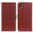 Leather Case Stands Flip Cover Holder A03D for Sony Xperia Ace III SO-53C Brown