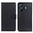 Leather Case Stands Flip Cover Holder A03D for Vivo T1 5G Black