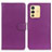 Leather Case Stands Flip Cover Holder A03D for Vivo V23 5G Purple