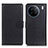 Leather Case Stands Flip Cover Holder A03D for Vivo X90 5G Black