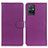 Leather Case Stands Flip Cover Holder A03D for Vivo Y30 5G Purple