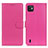 Leather Case Stands Flip Cover Holder A03D for Wiko Y82 Hot Pink