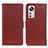 Leather Case Stands Flip Cover Holder A03D for Xiaomi Mi 12 Lite 5G Brown