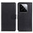 Leather Case Stands Flip Cover Holder A03D for Xiaomi Mi 14 Pro 5G Black