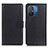 Leather Case Stands Flip Cover Holder A03D for Xiaomi Poco C55 Black