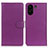 Leather Case Stands Flip Cover Holder A03D for Xiaomi Poco C65 Purple