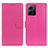 Leather Case Stands Flip Cover Holder A03D for Xiaomi Redmi Note 12 4G Hot Pink