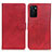 Leather Case Stands Flip Cover Holder A04D for Oppo A55S 5G Red