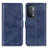 Leather Case Stands Flip Cover Holder A04D for Oppo A93 5G Blue