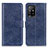 Leather Case Stands Flip Cover Holder A04D for Oppo A94 5G Blue