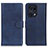 Leather Case Stands Flip Cover Holder A04D for Oppo Find X5 Pro 5G Blue