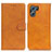 Leather Case Stands Flip Cover Holder A04D for Oppo K10 5G Brown