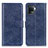 Leather Case Stands Flip Cover Holder A04D for Oppo Reno5 F Blue