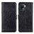 Leather Case Stands Flip Cover Holder A04D for Oppo Reno5 Lite Black