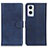 Leather Case Stands Flip Cover Holder A04D for Oppo Reno7 Z 5G Blue