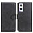 Leather Case Stands Flip Cover Holder A04D for Oppo Reno8 Z 5G Black