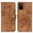 Leather Case Stands Flip Cover Holder A04D for Samsung Galaxy A02s Brown