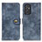 Leather Case Stands Flip Cover Holder A04D for Samsung Galaxy A15 4G Blue