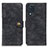 Leather Case Stands Flip Cover Holder A04D for Samsung Galaxy M32 4G Black