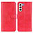 Leather Case Stands Flip Cover Holder A04D for Samsung Galaxy S22 Plus 5G Red