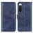 Leather Case Stands Flip Cover Holder A04D for Sony Xperia 10 IV Blue